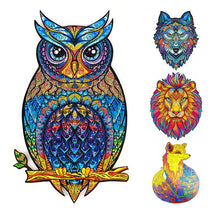 Carregar imagem no visualizador da galeria, Frete Grátis | Quebra-Cabeça Animais em Madeira