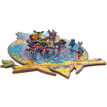 Carregar imagem no visualizador da galeria, Frete Grátis | Quebra-Cabeça Animais em Madeira