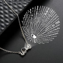 Carregar imagem no visualizador da galeria, Colar Projetor EU TE AMO em 100 idiomas - vários modelos